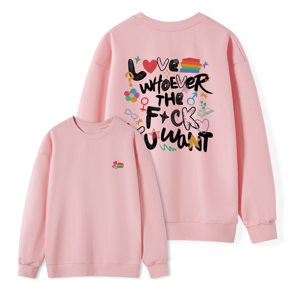Pagewings Love Whoever The F*ck You Want Unisex Classic Sweatshirt