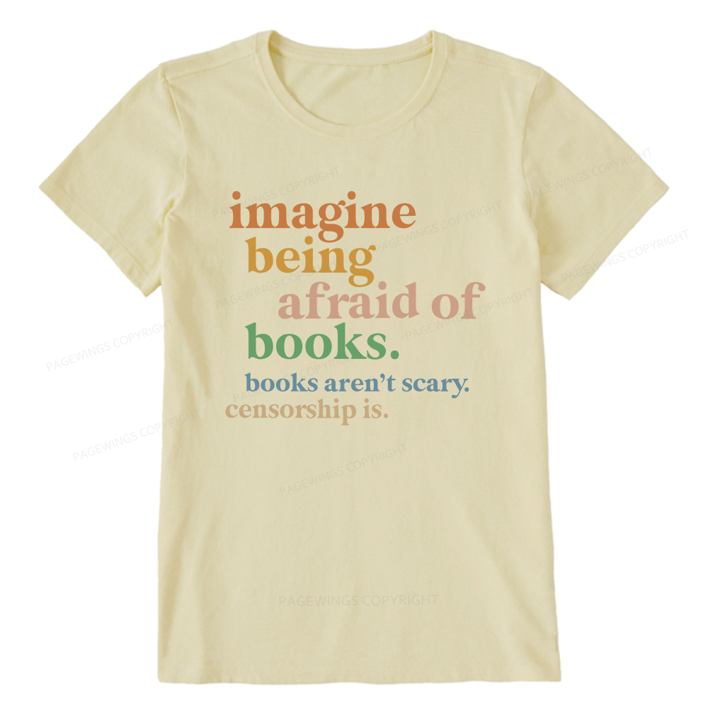 Pagewings Imagine Being Afraid Of Books Unisex Classic T-shirt