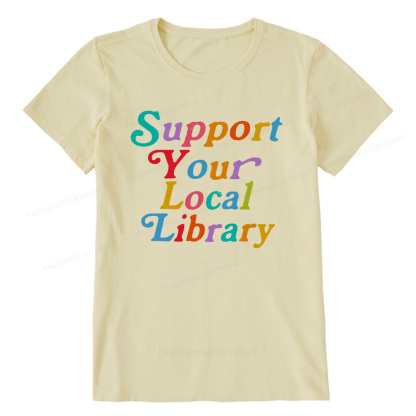 Pagewings Support Your Local Library Unisex Classic T-shirt