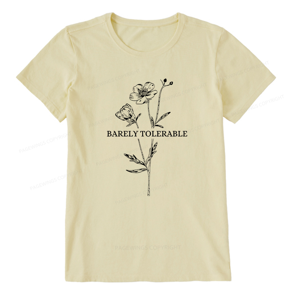 Pagewings Barely Tolerable Unisex Classic T-shirt