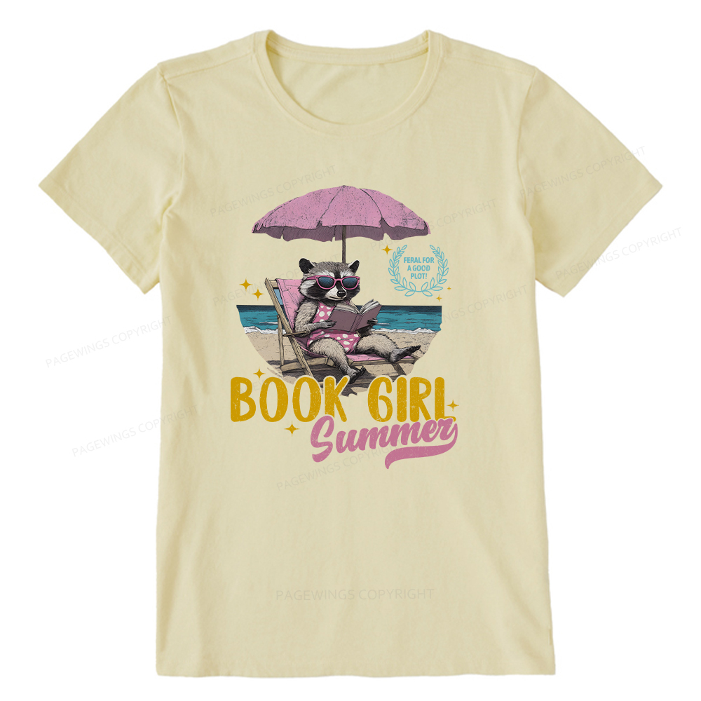 Pagewings Book Girl Summer Unisex Classic T-shirt