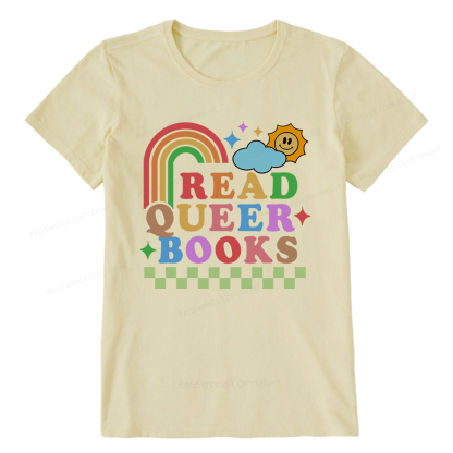 Pagewings Read Queer Books Unisex Classic T-shirt
