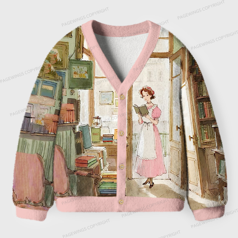 Pagewings Literary Women Unisex Cardigan Sweaters