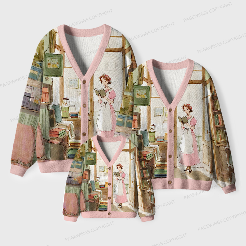 Pagewings Literary Women Unisex Cardigan Sweaters