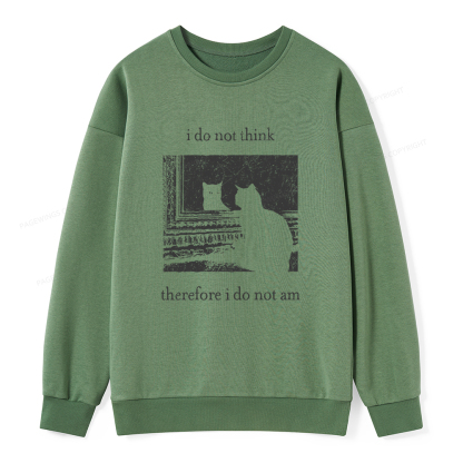 Pagewings I Do Not Think Therefore I Do Not Am Unisex Classic Sweatshirt