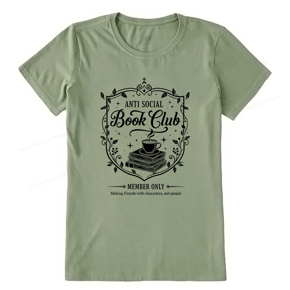 Pagewings Anti Social Book Club Unisex Classic T-shirt