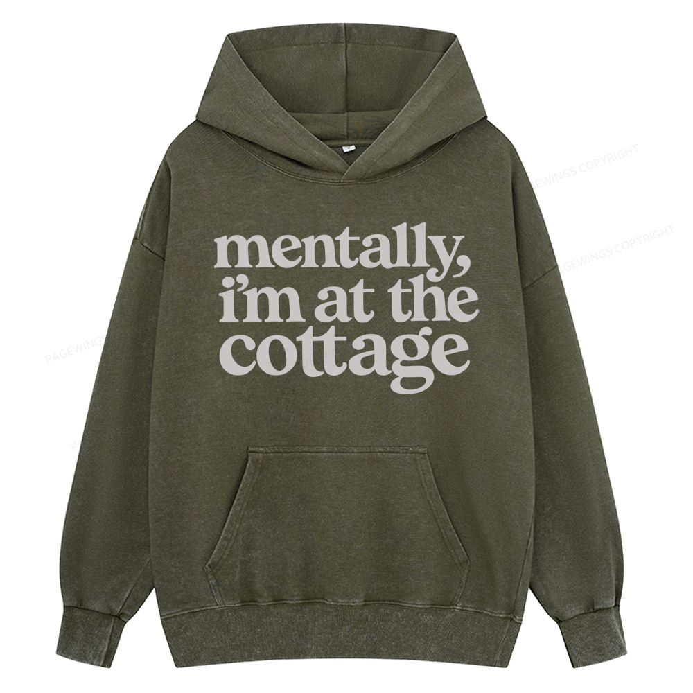 Pagewings At The Cottage Unisex Washed Hoodie