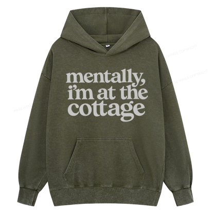 Pagewings At The Cottage Unisex Washed Hoodie