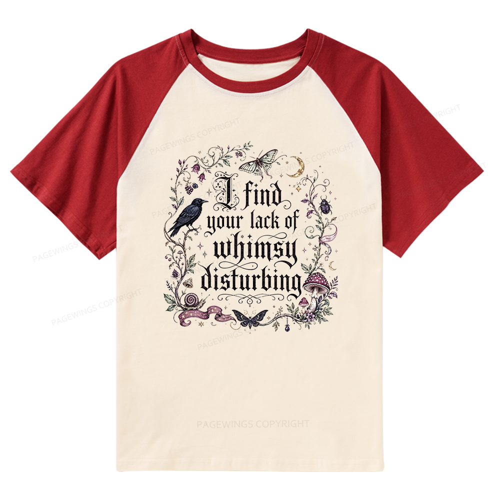 Pagewings Lack of Whimsy Raglan T-shirt