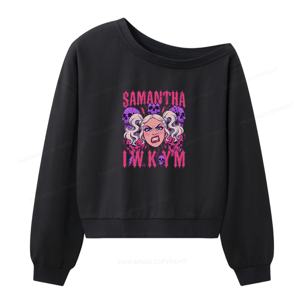 Pagewings Sci Fi Book Lover Women Off Shoulder Sweatshirt