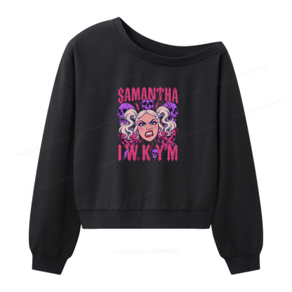 Pagewings Sci Fi Book Lover Women Off Shoulder Sweatshirt