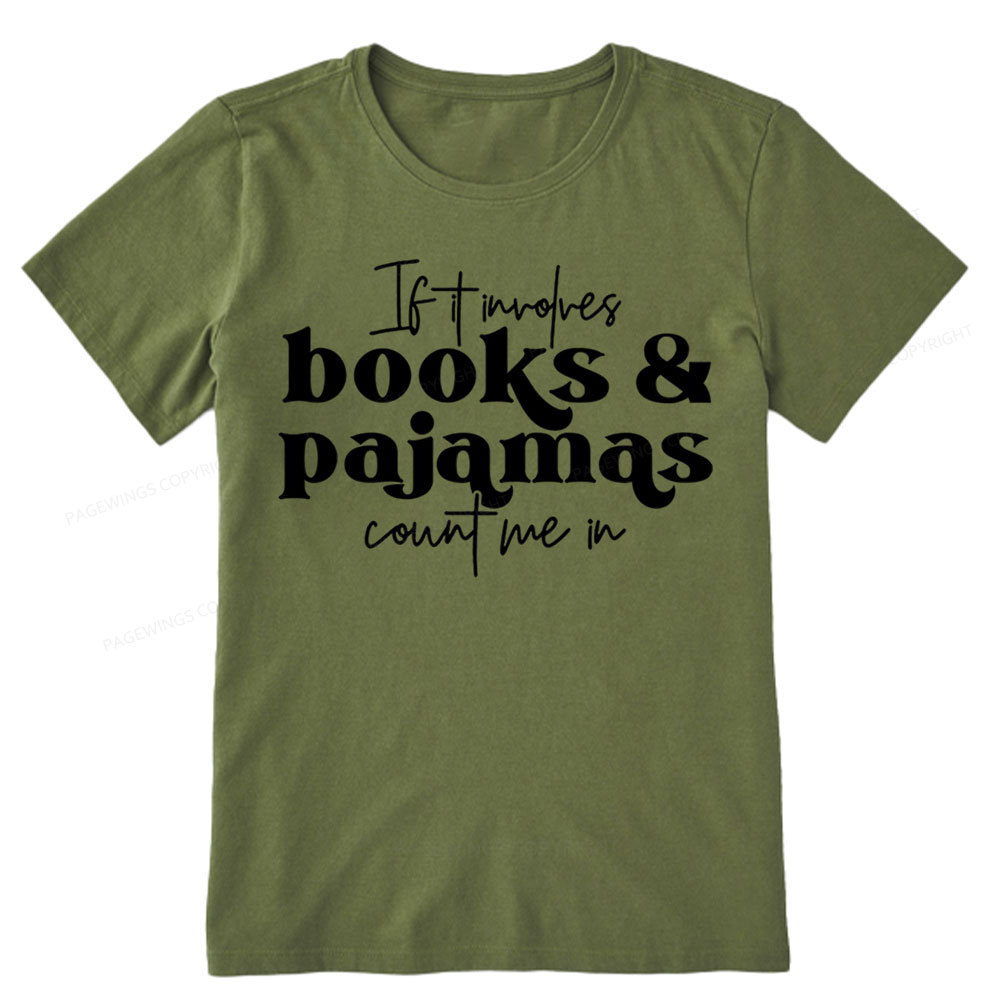 Pagewings Involves Books And Pajamas Count Me Unisex Classic T-shirt