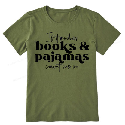 Pagewings Involves Books And Pajamas Count Me Unisex Classic T-shirt