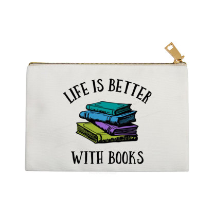 Pagewings Life's Better With Books Pouch