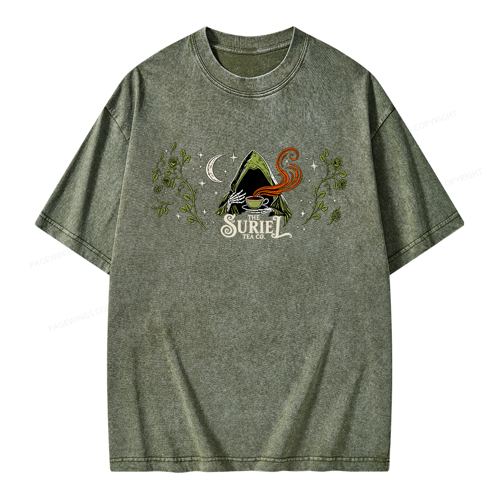 Pagewings Fantasy Bookish Unisex Washed T-shirt