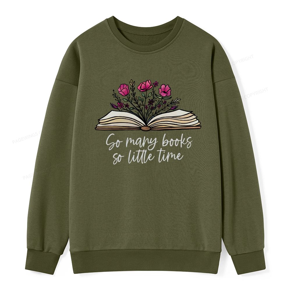 Pagewings So Many Books So Little Time Unisex Classic Sweatshirt