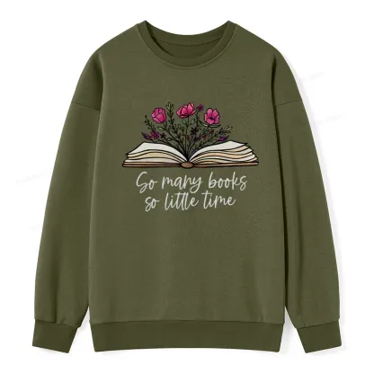 Pagewings So Many Books So Little Time Unisex Classic Sweatshirt