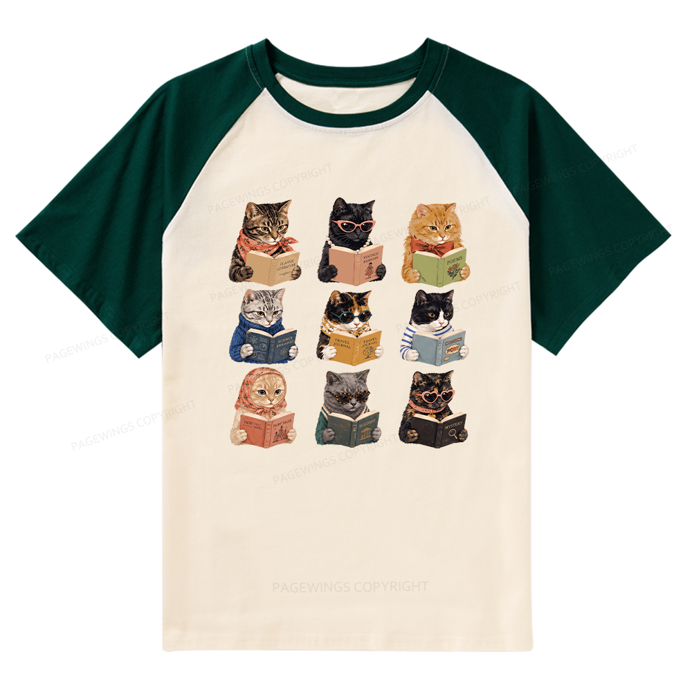 Pagewings Fashion Book Lover Raglan T-shirt
