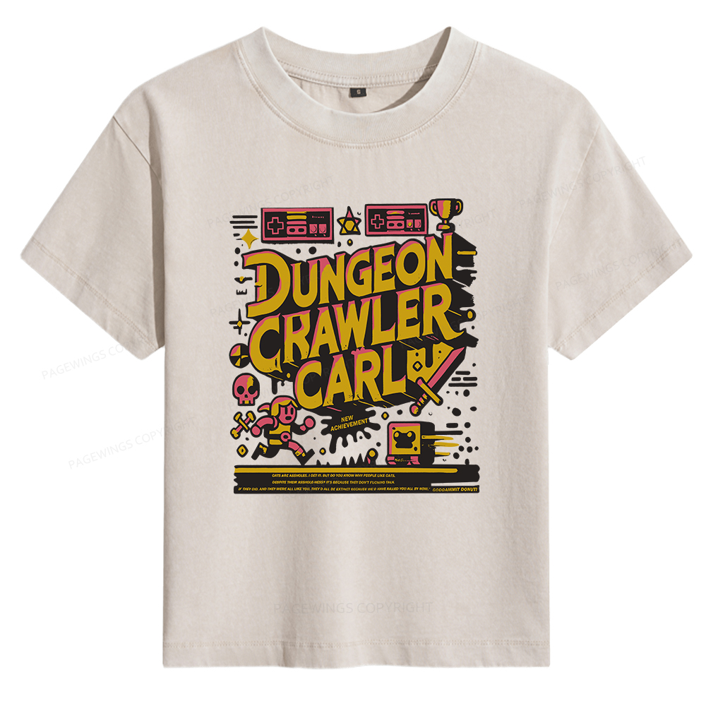 Pagewings Book New Achievement Women's Washed T-shirt