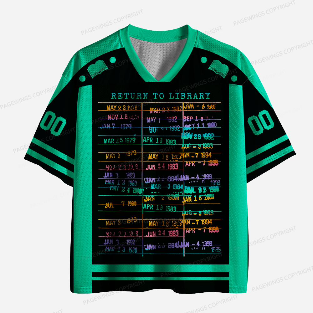 Pagewings Return To Library Unisex Mesh Jersey