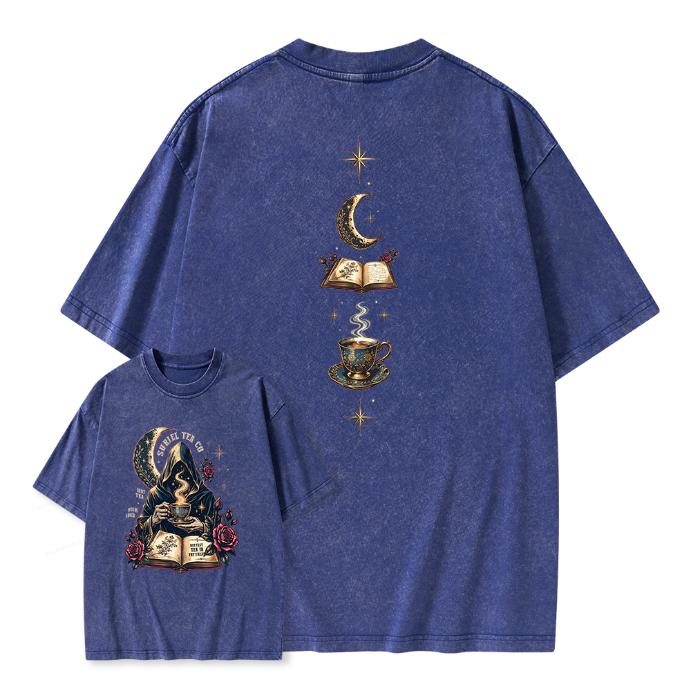 Pagewings Fantasy Reader Unisex Washed T-shirt