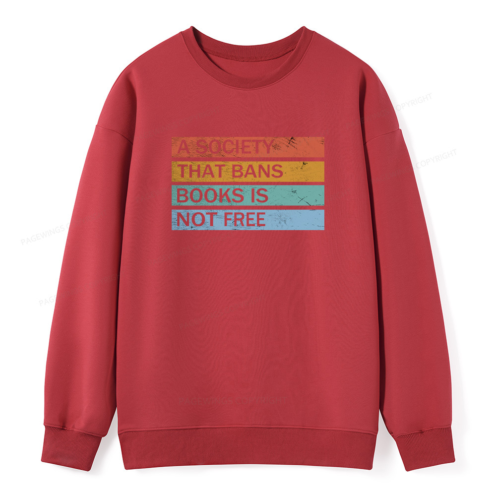 Pagewings Read Banned Books Unisex Classic Sweatshirt