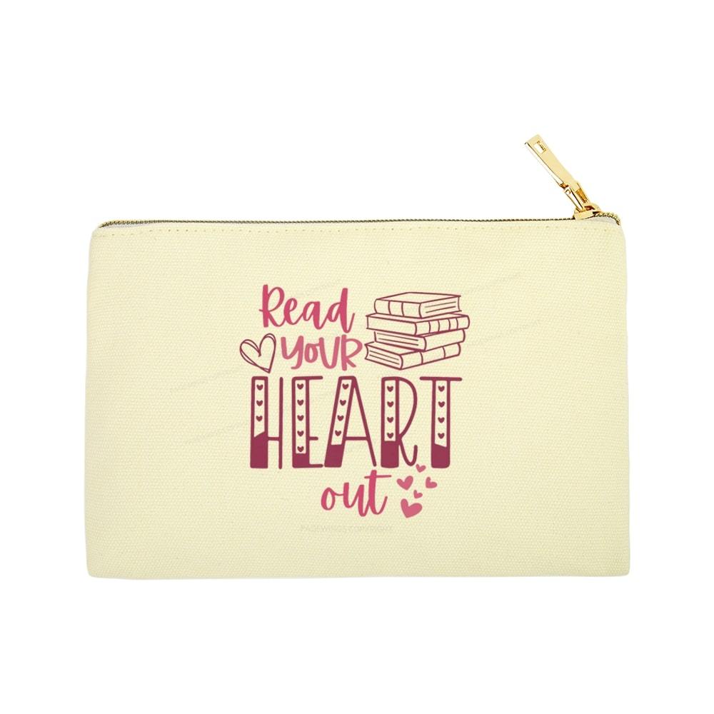 Pagewings Valentine Sweatshirt Read Your Heart Pouch