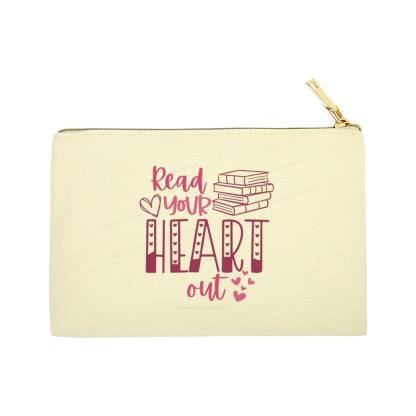 Pagewings Valentine Sweatshirt Read Your Heart Pouch