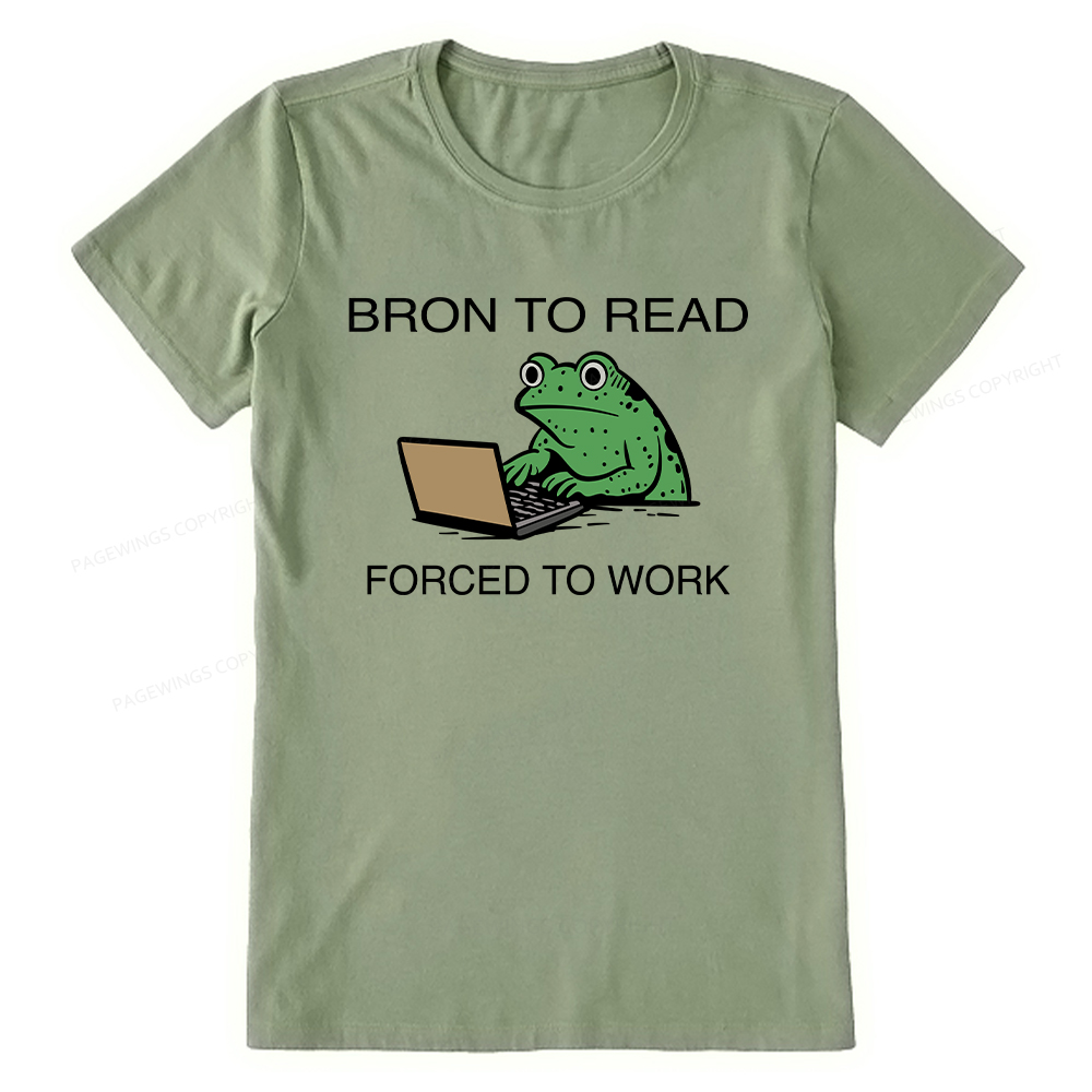 Pagewings Born to Read Forced to Work Unisex Classic T-shirt