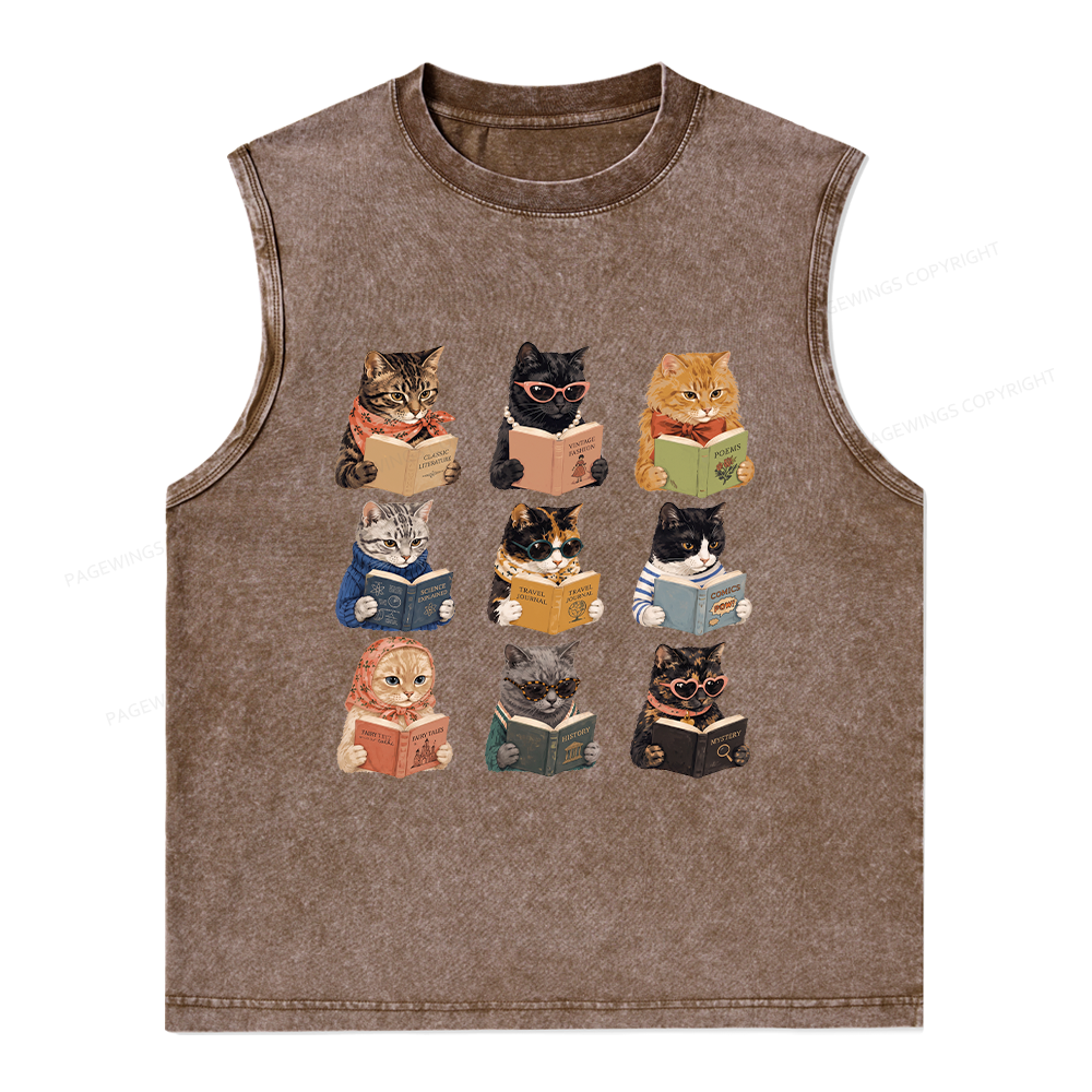Pagewings I Literally Wrote A Book To Warn Unisex Washed Tank Top