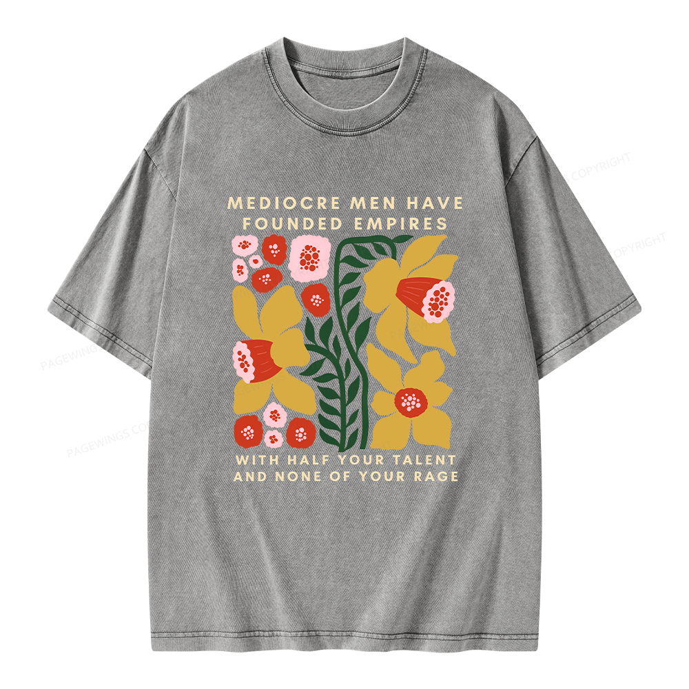Pagewings With Half Your Talent Unisex Washed T-shirt
