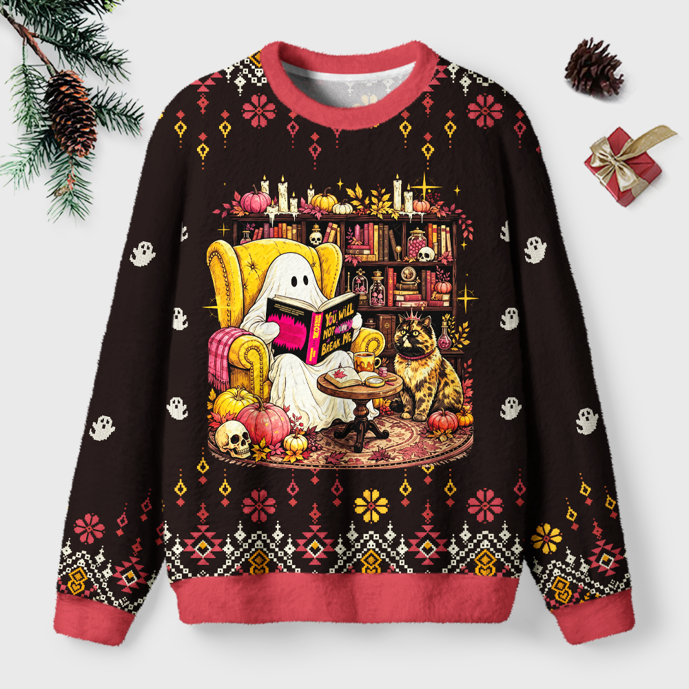 Pagewings Sci Fi Book Lover Unisex Ugly Light Knit Sweatshirt