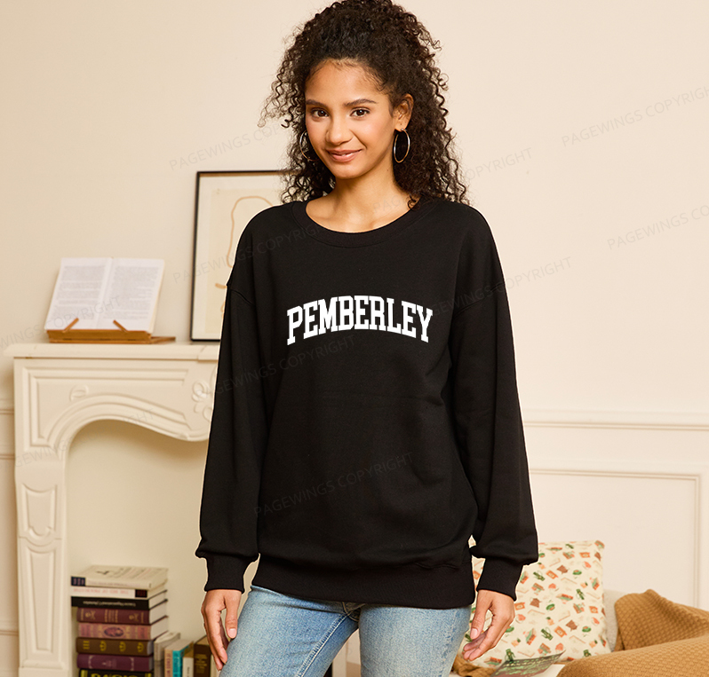 Pagewings Pride and Prejudice Pemberley Bookworm Unisex Classic Sweatshirt
