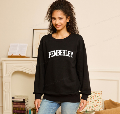 Pagewings Pride and Prejudice Pemberley Bookworm Unisex Classic Sweatshirt