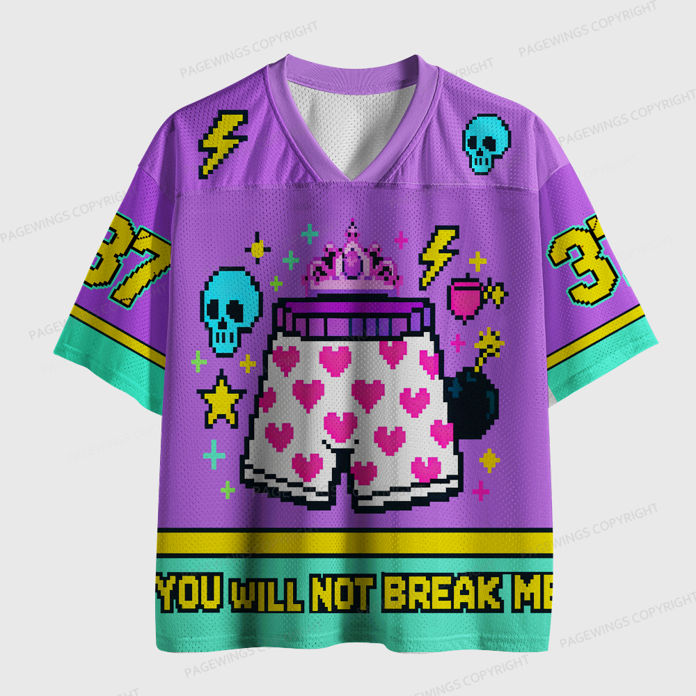 Pagewings You Will Not Break Me Unisex Mesh Jersey