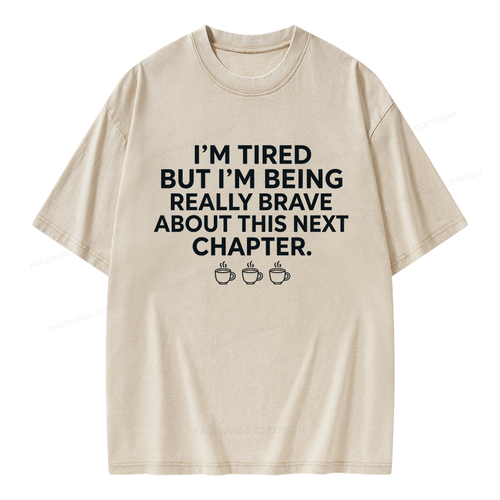 Pagewings About This Next Chapter Unisex Washed T-shirt
