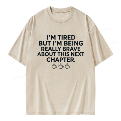 Pagewings About This Next Chapter Unisex Washed T-shirt