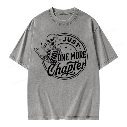 Pagewings Just One More Chapter Unisex Washed T-shirt