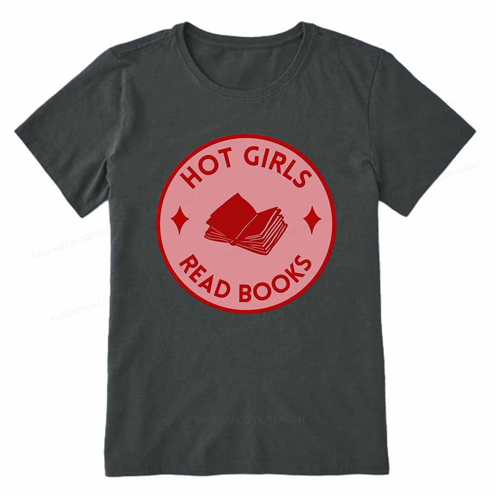Pagewings Hot Girls Read Books Unisex Classic T-shirt