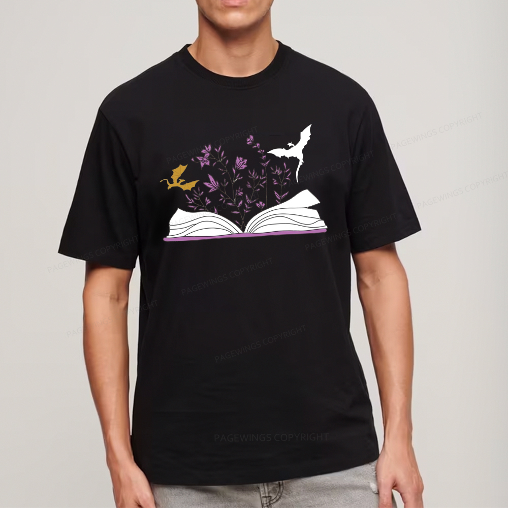 Pagewings The Flying Dragon In The Book Unisex Classic T-shirt