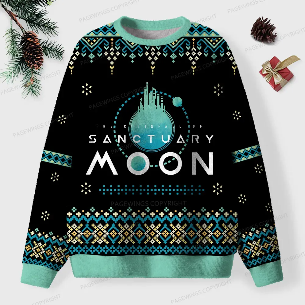 Pagewings Sanctuary Moon Unisex Ugly Knit Sweatshirt