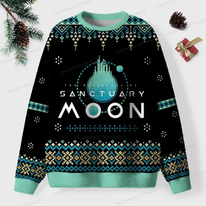 Pagewings Sanctuary Moon Unisex Ugly Knit Sweatshirt