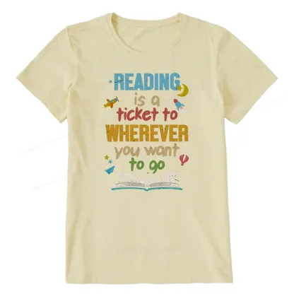Pagewings Reading Is A Ticket Unisex Classic T-shirt