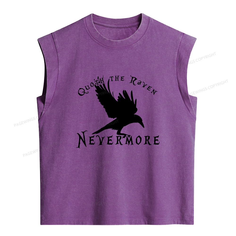 Pagewings Nevermore Women's Washed Tank Top