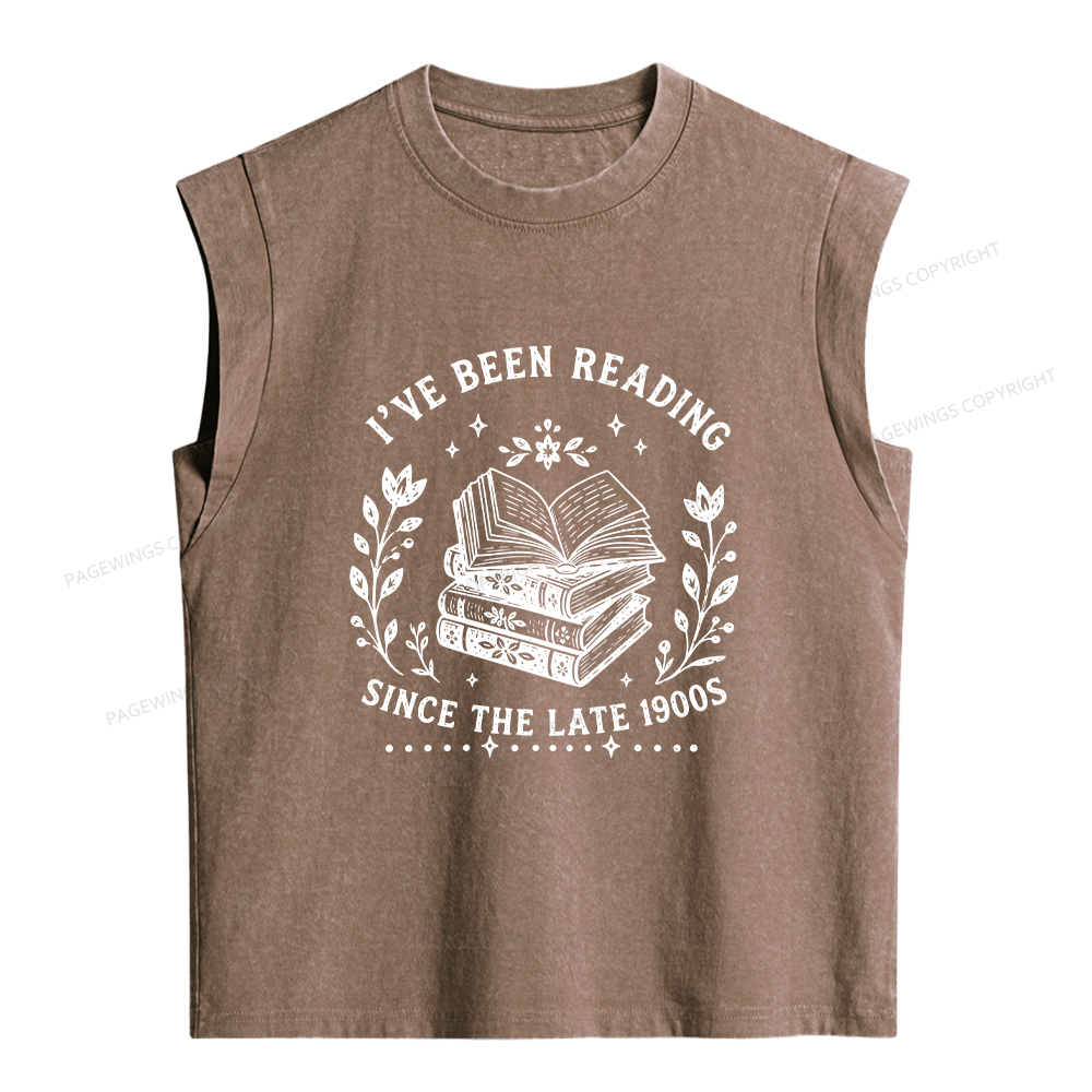 Pagewings I’ve Been Reading Women's Washed Tank Top