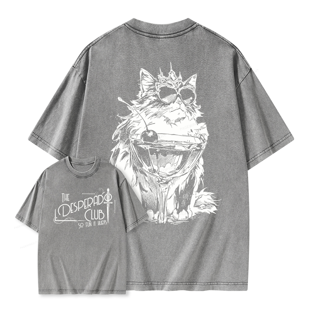 Pagewings The Desperado Club Unisex Washed T-shirt