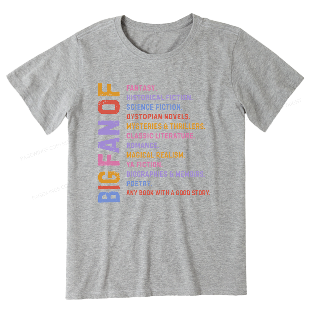 Pagewings Big Fan of Books Unisex Classic T-shirt