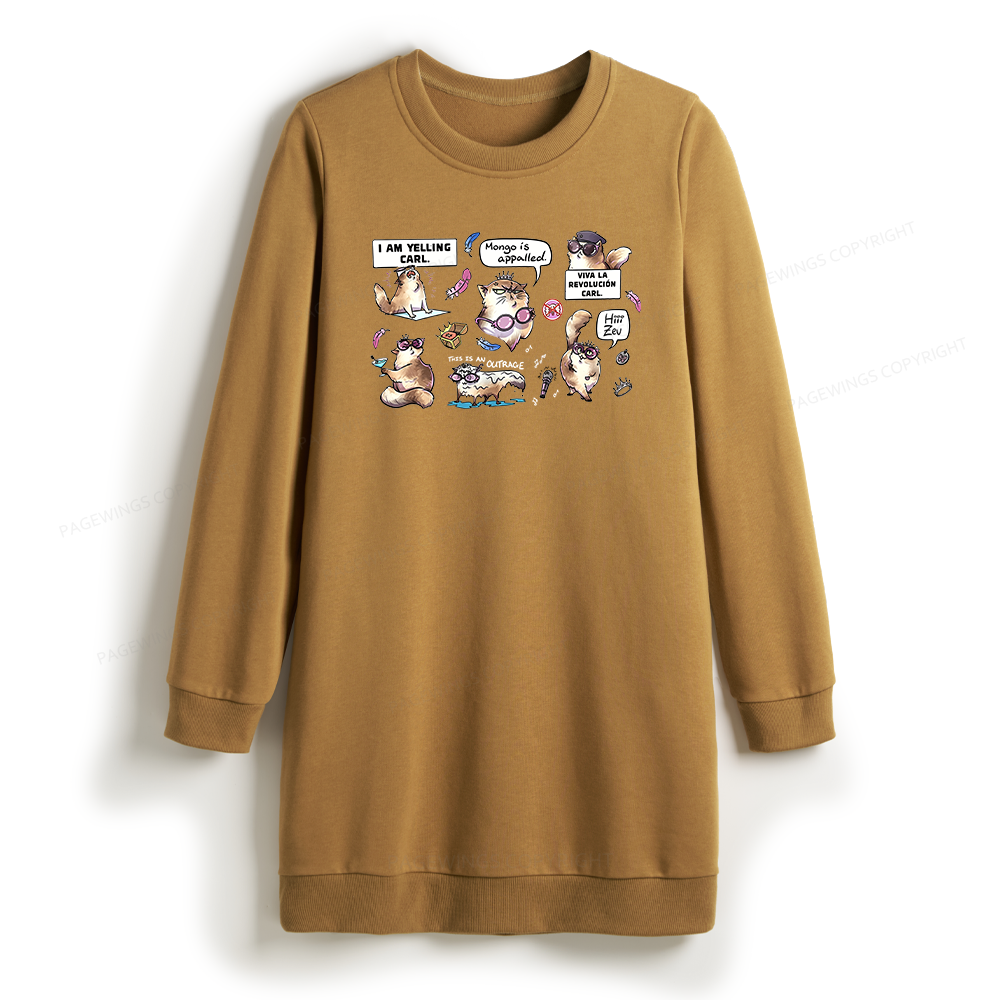 Pagewings Sci Fi Bookish Sweatshirt Dress