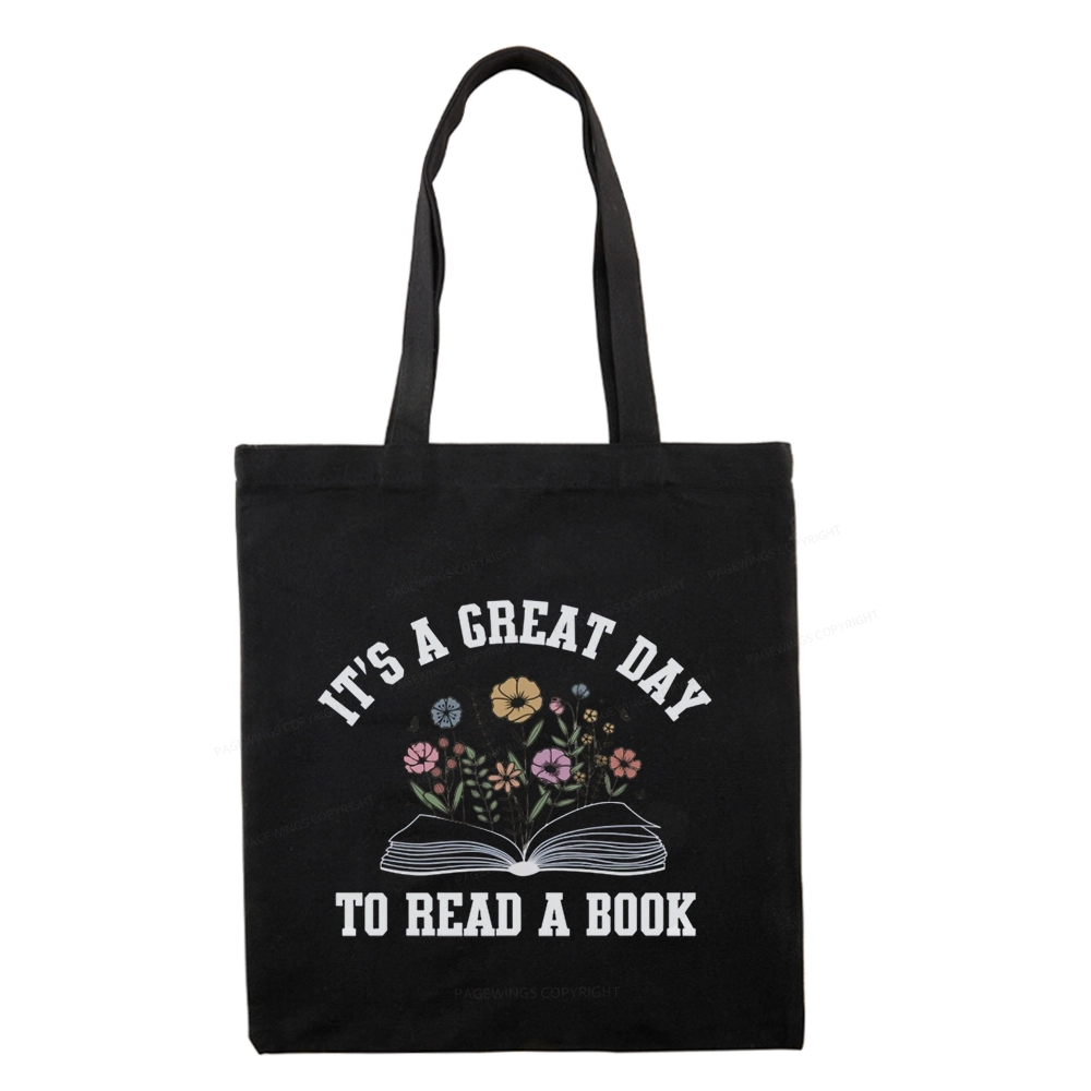 Pagewings It's Great Day to Read a Book Tote Bag