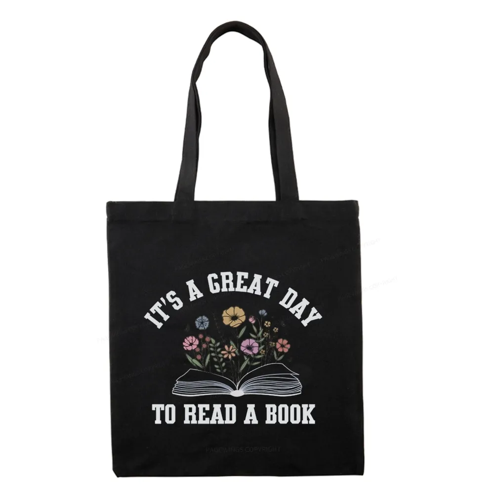 Pagewings It's Great Day to Read a Book Tote Bag